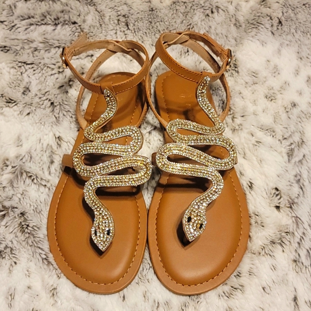 Antonio Melani Selma Snake Sandals size 7.5M